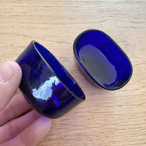 Kobaltblau glaseinlagen cruet - kobaltblau,