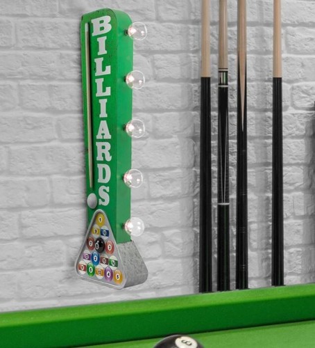 Billiard led schild - 3d,
