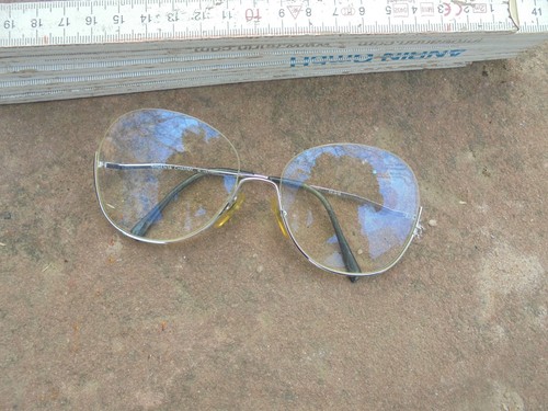 Antike brille vergoldet 60er - antike,