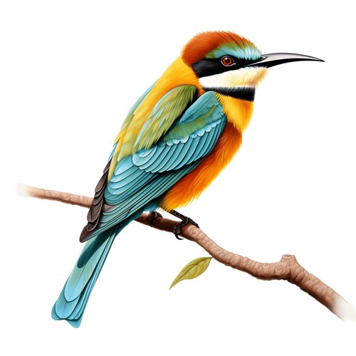 Sticker bienenfresser - 4x,