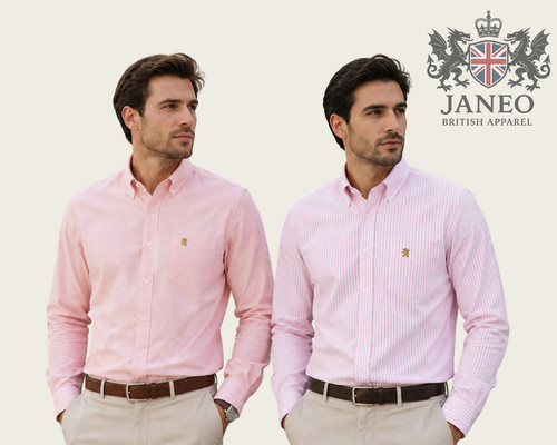 Herrenhemd oxford button down - button,
