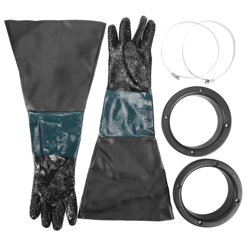 Sandstrahl handschuhe 60cm - sandstrahl,