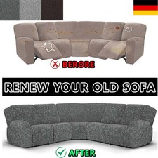 7-teilig Ecksofa Hussen