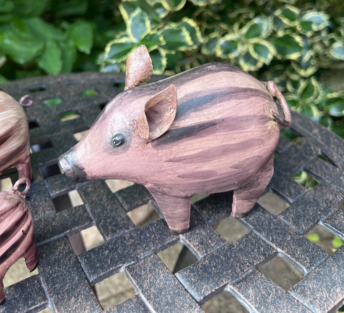 Metall deko figur wildschwein - metall-deko-figur,