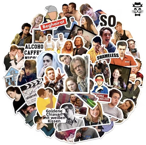 50x shameless sticker set - shameless,