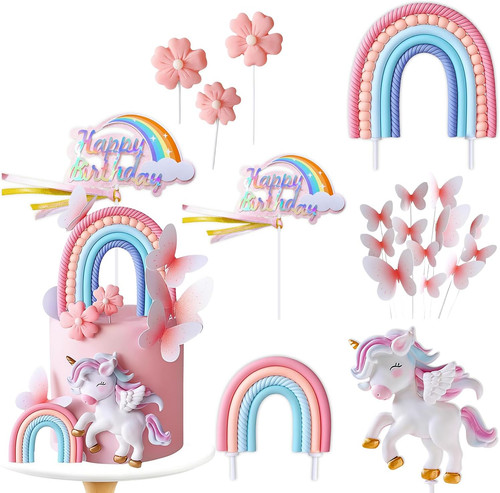 Einhorn tortendeko set - tortendeko, 19