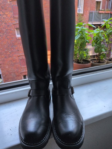 Leder schaftstiefel - m&b,