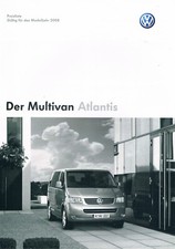 Prospekt VW Preisliste Multivan Atlantis von 5.2007 YV1