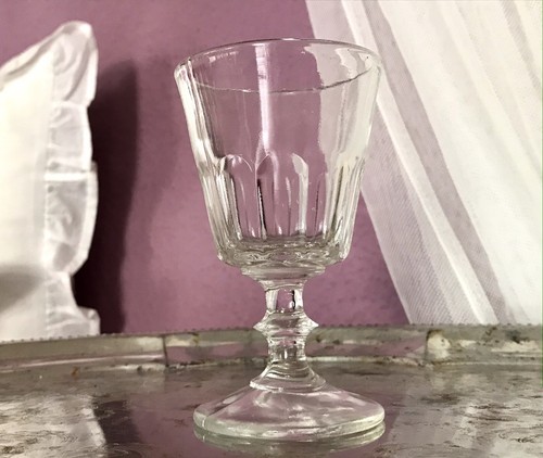 Antik glas 1900 fußbecher - glas,