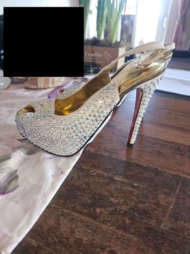 Silber pumps mit - ,