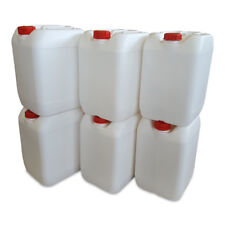 6 x 20 Liter Kanister vollweiß Camping Plastekanister Kunststoffkanister 
