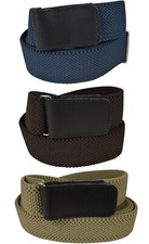 Unisex/Erwachsene Gürtel verstellbar Gummizug Stretch 4cm + 3cm Klett Design