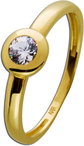 Solitär ring gelbgold 333 - solitär,