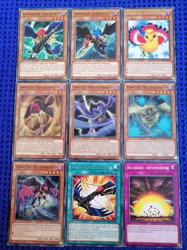 Yugioh schwarzflügel set - yugioh,