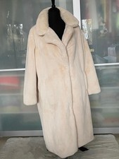 Primark Cares Limited Damen Teddymantel Plüsch Mantel Größe L(42/44),Farbe :Woll