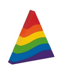 Stapelpyramide Holz Kinder