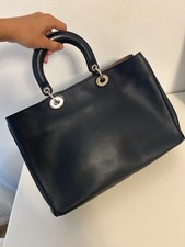 Christian Dior Diorissimo Tote Tasche dunkelblau Leder Lady Miss Dior Rosa beige