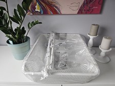 Ikea Komplement Rarität Pax Drahtkorb weiß 50x58 inkl. Schienen Blumen Weiß NEU
