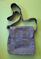 JOST Umhängetasche Crossover Tasche Leder Rauleder braun, Used Look, Unisex