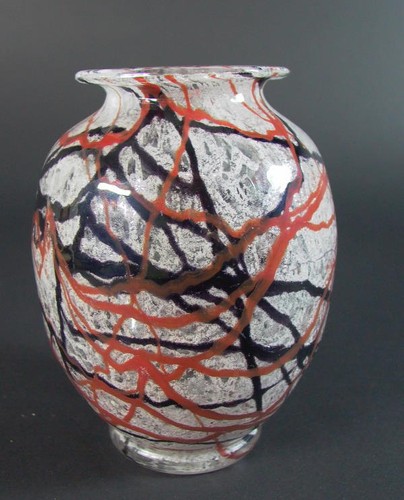 Art deco schaumglas vase - art,