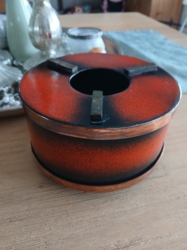 Retro stövchen emaille kupfer - retro,