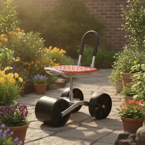 Gartenhocker rollen drehbar - gartenhocker,
