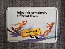 Wrigley's Kaugummi - Blech Postkarte - Englisch Juicy Fruit