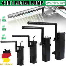 Aquarium Filter 4 in 1 Starke Strömung Aquarium Filterpumpe Aquarium Innenfilter