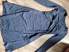 Kleid Lange Ärmel Dunkelblau 36, Schwanger / Stillen
