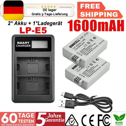 Akku lcd dual - lp-e5,