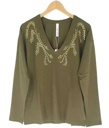Sheego damen shirt - shirt, oliv