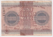 5 Millionen Mark Banknote