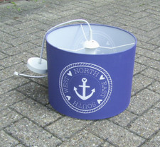Hängelampe maritim blau weiss Anker North East South West