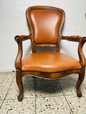 Chesterfield Leder Sessel Loungesessel, Clubsessel Chippendale Barock Vintage