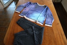 **Schiesser** Pyjama Schlafanzug Nachthimmel Nordlichter**Gr. 164 (M)