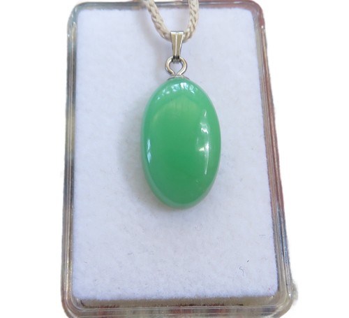 Chrysopras cabochon anhänger - chrysopras,