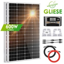 600W Wohnmobil Set Solaranlage Komplettpaket Solarmodul Mit Montage PV Halterung