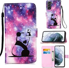 Galaxy S21 Plus 5G Handyhülle mit Kartensteckplatz Brieftasche Flip Folio