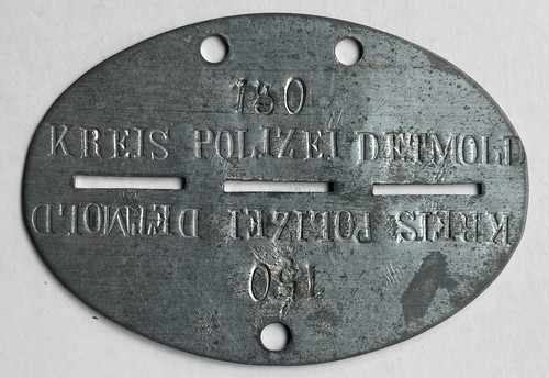 Erkennungsmarke polizei kreis - polizei,