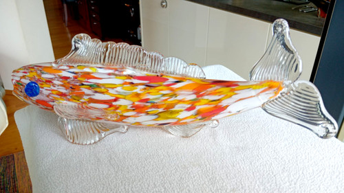Glas skulptur fisch murano - glas,