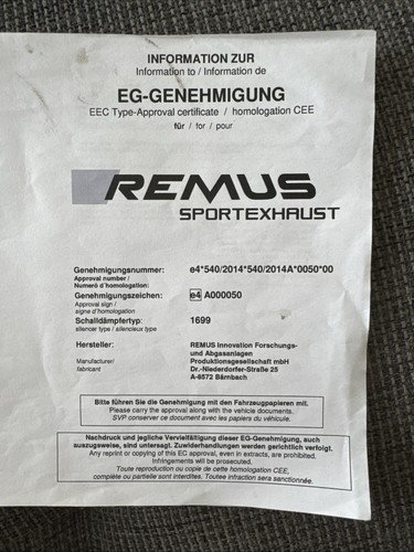Remus sportauspuffanlage seat - remus,