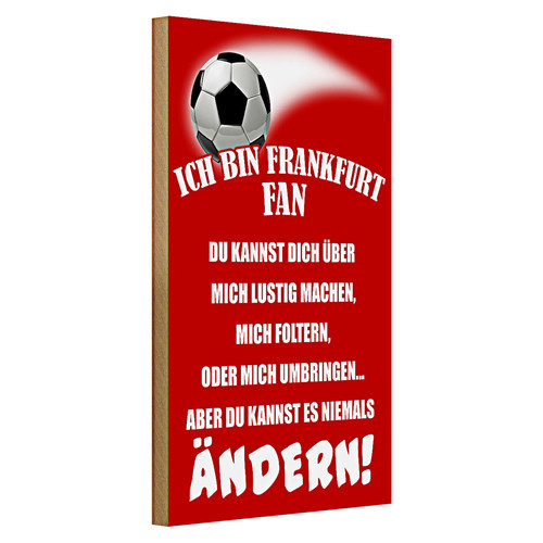 Holzschild spruch 20x30cm ich - 20x30cm,