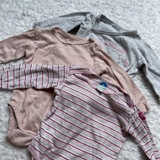 3x Baby Body - Gr. 62/68 - Langarm - Topolino - H&M - Mädchen