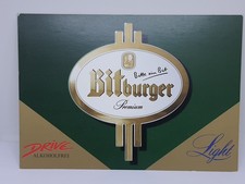 Bitburger Premium Drive oder Light - Getränkemark / Werbeschild (KR)