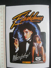 Flashdance What a feeling! VIDEO Film Movie Sticker Aufkleber Reklame Werbung