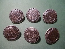 6 Knöpfe - Tracht - Metall -