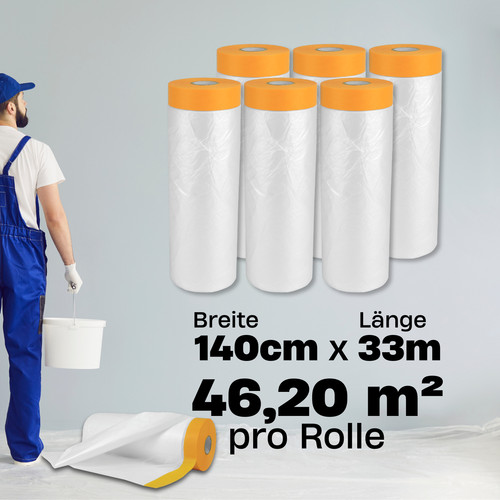 Abdeckfolie mit klebeband - abdeckfolie,