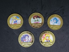 Sailor Moon 5x vergoldete Münze Anime Manga Coin