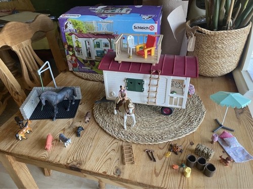 Schleich wohnwagen mit - schleich,