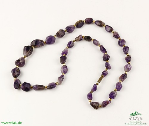 Halskette amethyst heilstein - halskette,